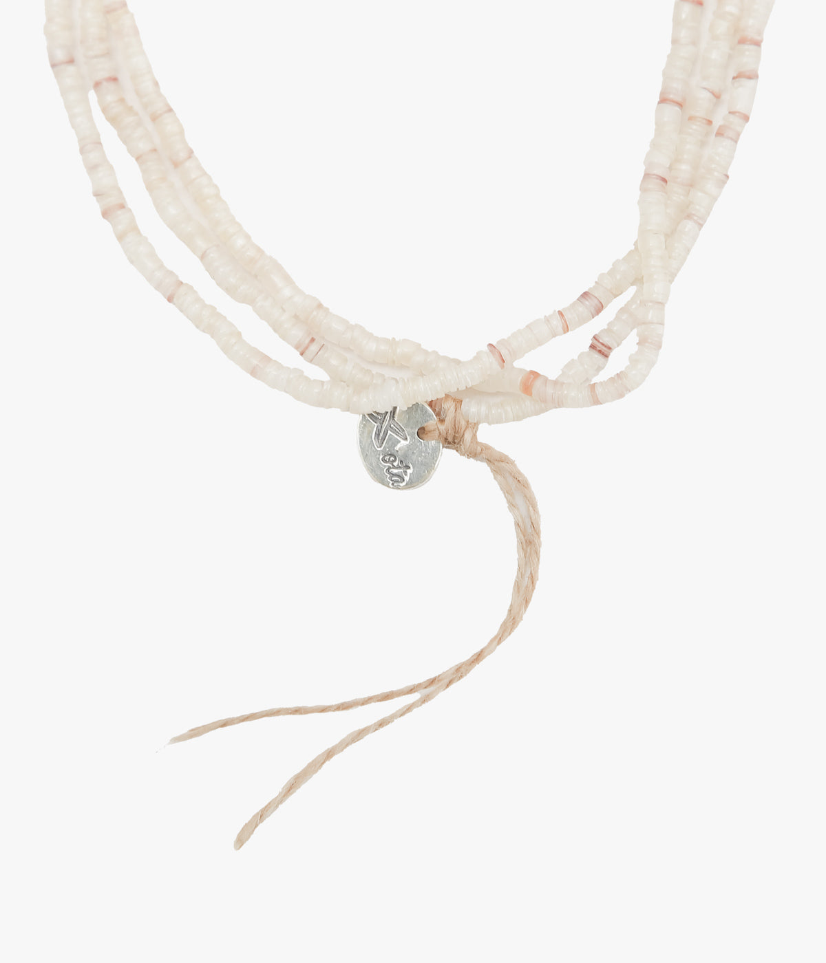 ota ''3-BEADS NECKLACE'' (NATURAL)