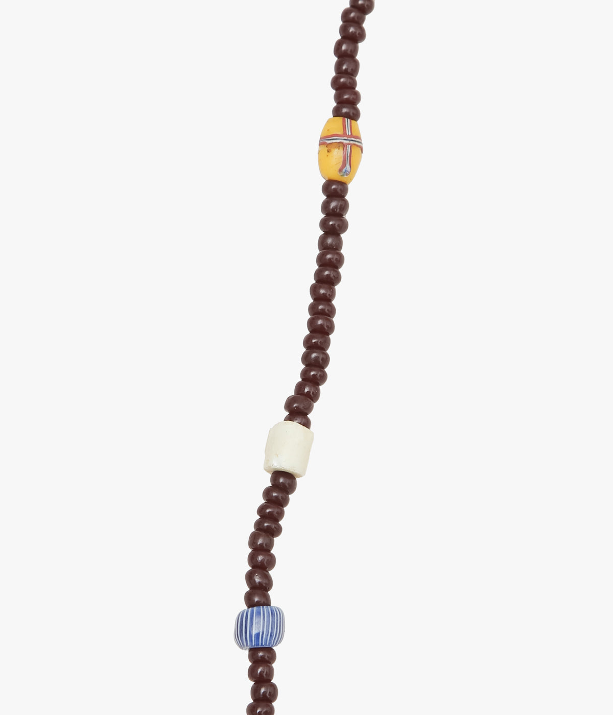 ota ''ANTIQUE BEADS NECKLACE '' (DARK BROWN)