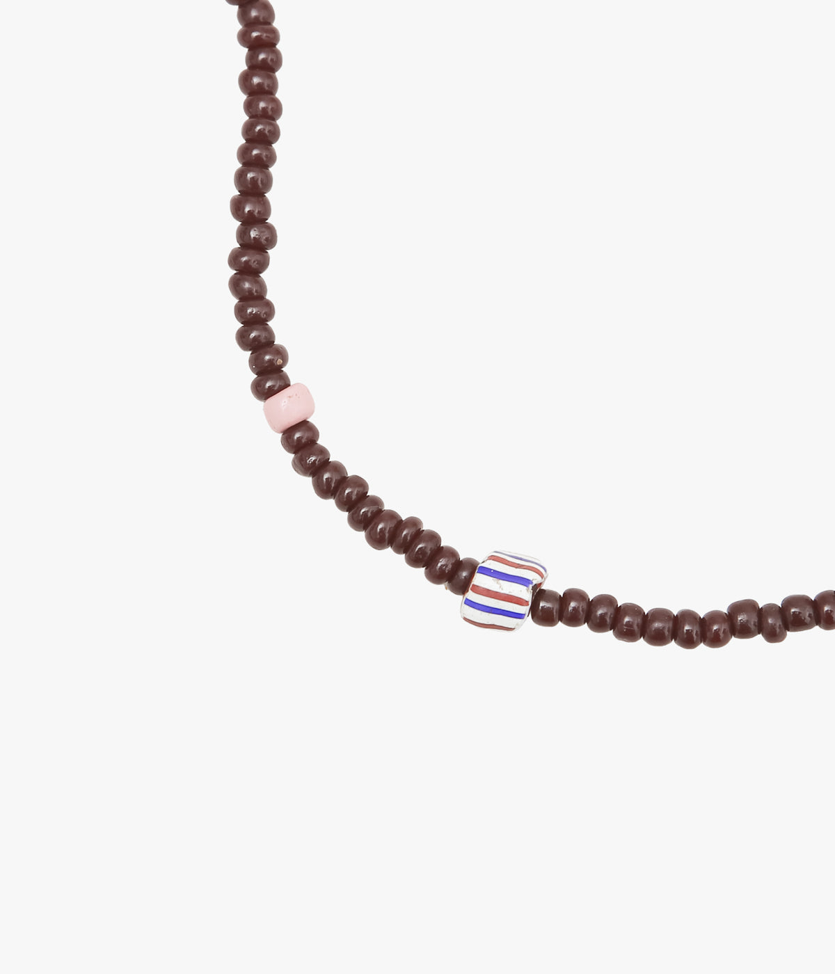 ota ''ANTIQUE BEADS NECKLACE '' (DARK BROWN)