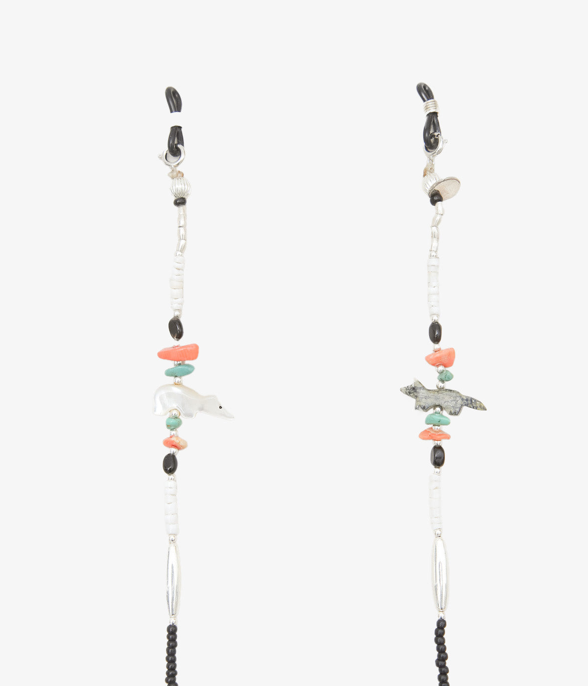 OTA ''FETISH GLASS CORD/ANTIQUE BEADS 3'' (BLACK)