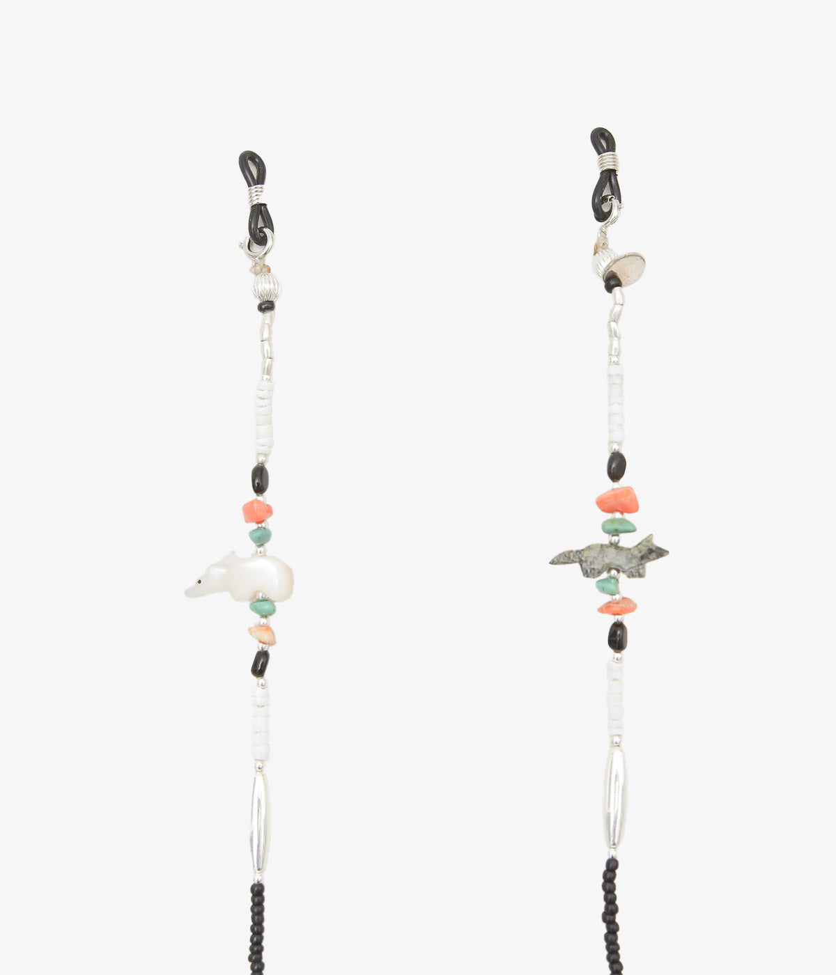 OTA ''FETISH GLASS CORD/ANTIQUE BEADS 3'' (BLACK)