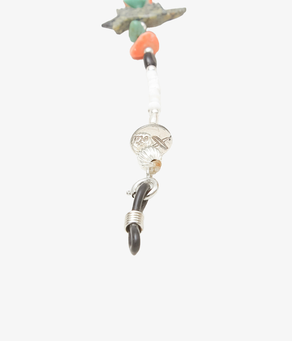 OTA ''FETISH GLASS CORD/ANTIQUE BEADS 3'' (BLACK)