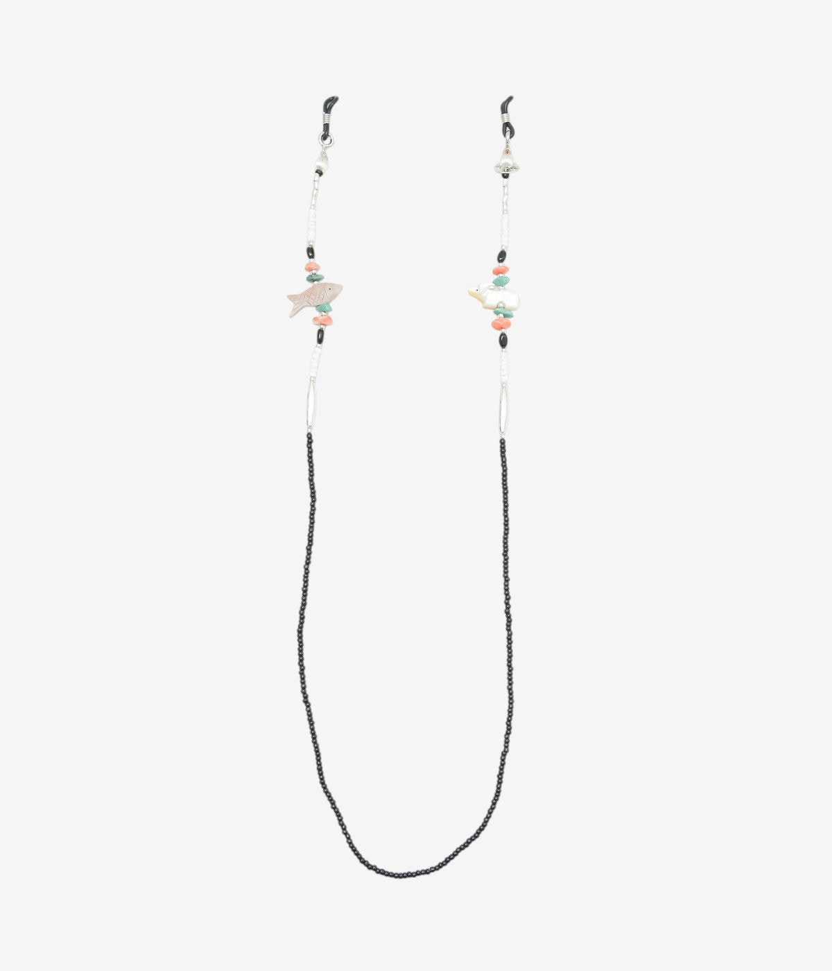 OTA "FETISH GLASS CORD/ANTIQUE BEADS 2" (BLACK)