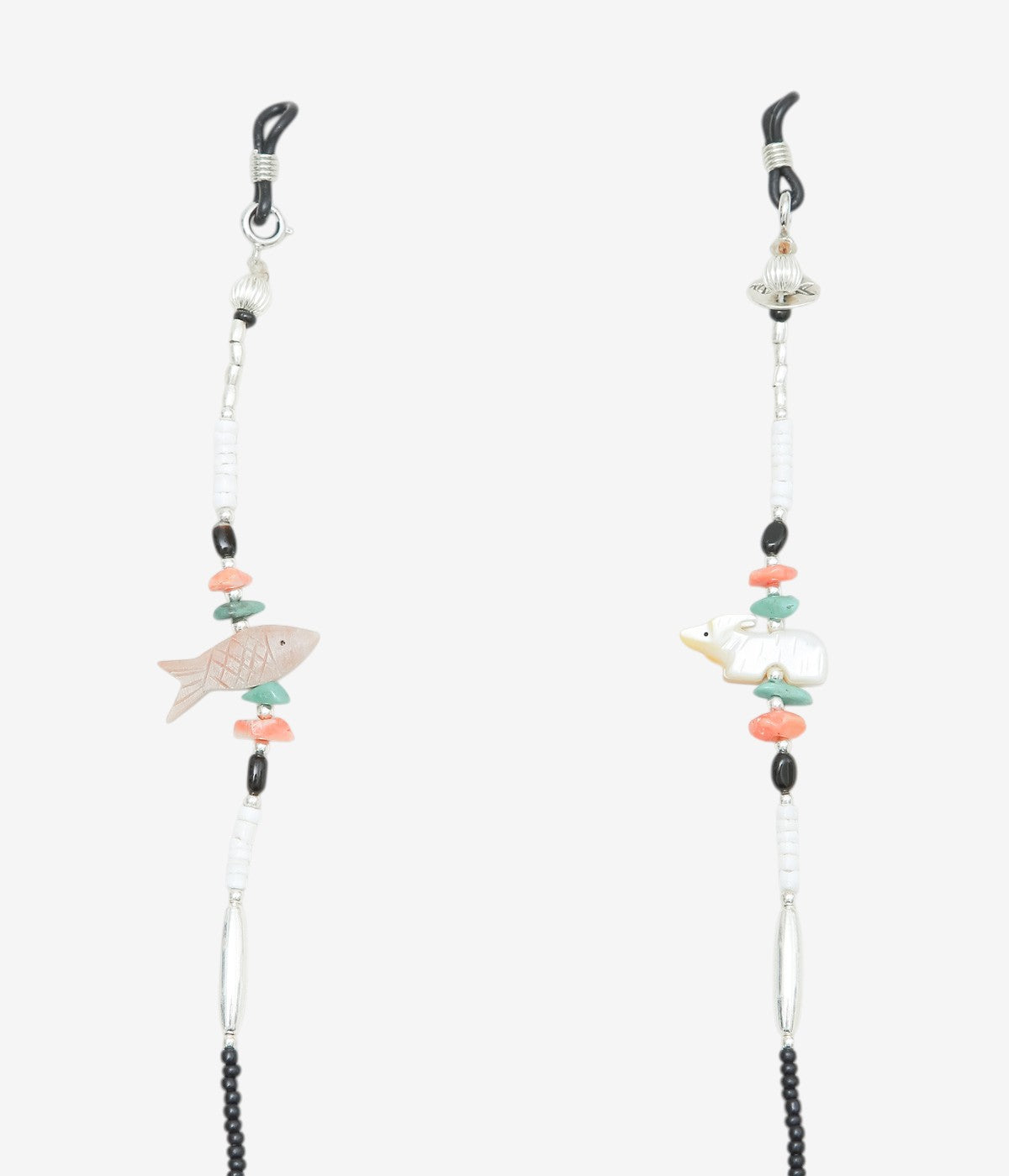 OTA "FETISH GLASS CORD/ANTIQUE BEADS 2" (BLACK)