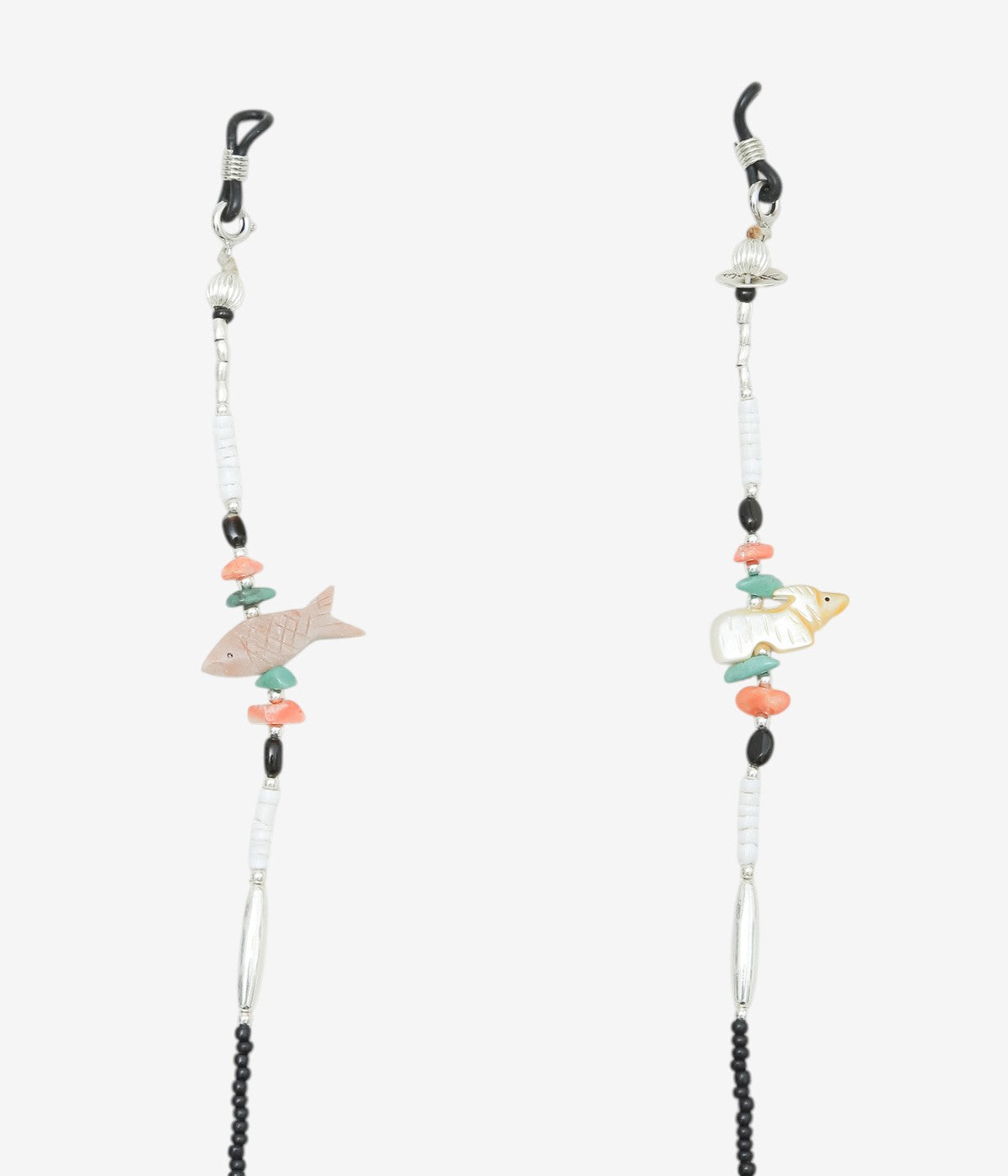 OTA "FETISH GLASS CORD/ANTIQUE BEADS 2" (BLACK)