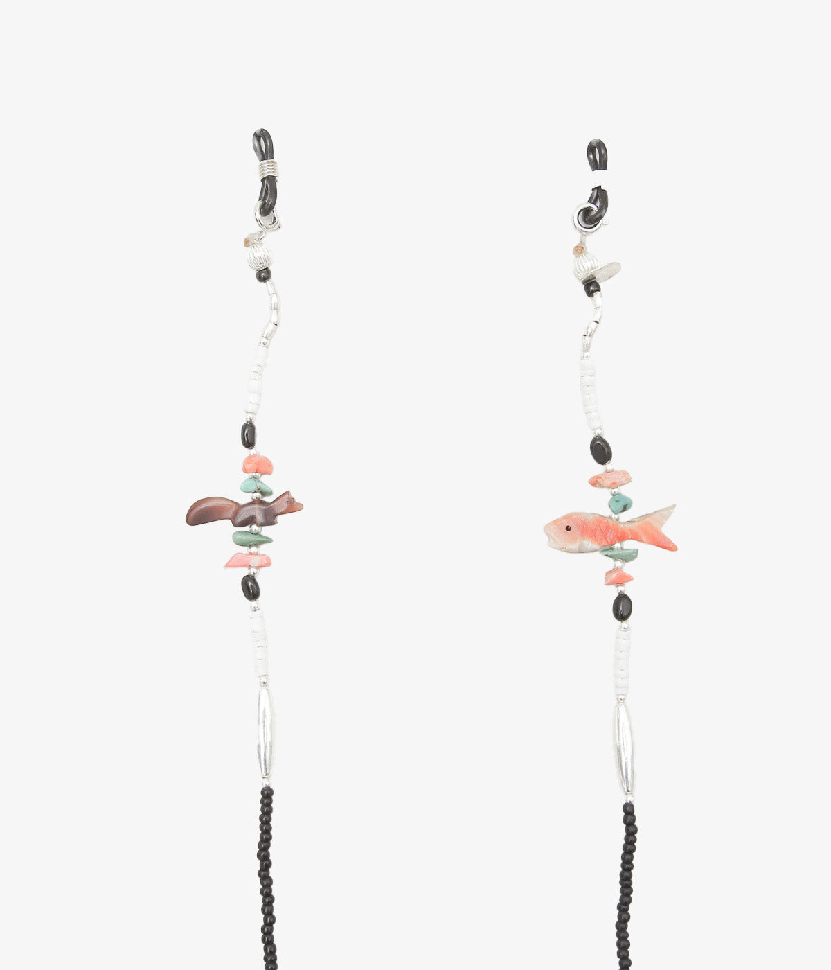 OTA ''FETISH GLASS CORD/ANTIQUE BEADS 4'' (BLACK)