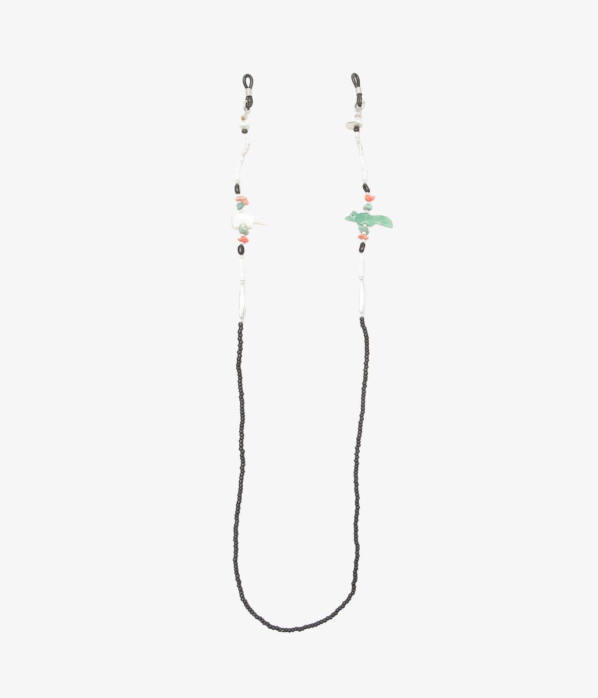 OTA ''FETISH GLASS CORD/ANTIQUE BEADS 5'' (BLACK)