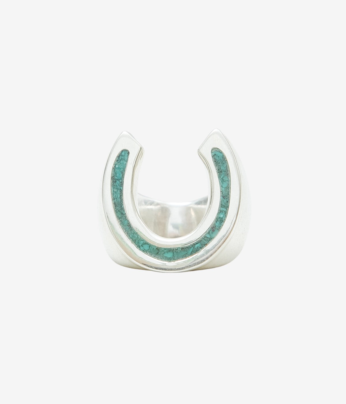 OTA "HORSESHOE RING" (SILVER/TURQUOISE)
