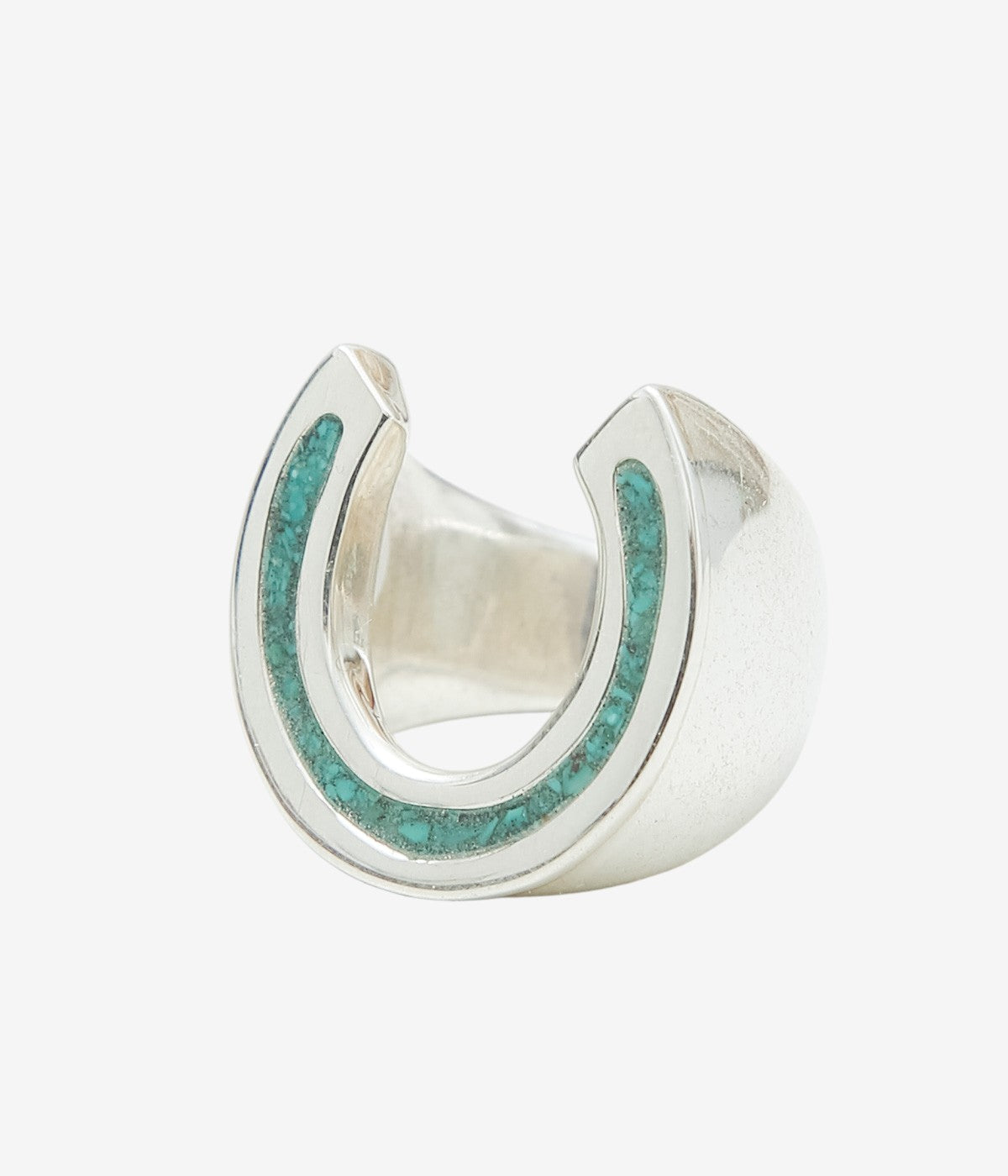 OTA "HORSESHOE RING" (SILVER/TURQUOISE)