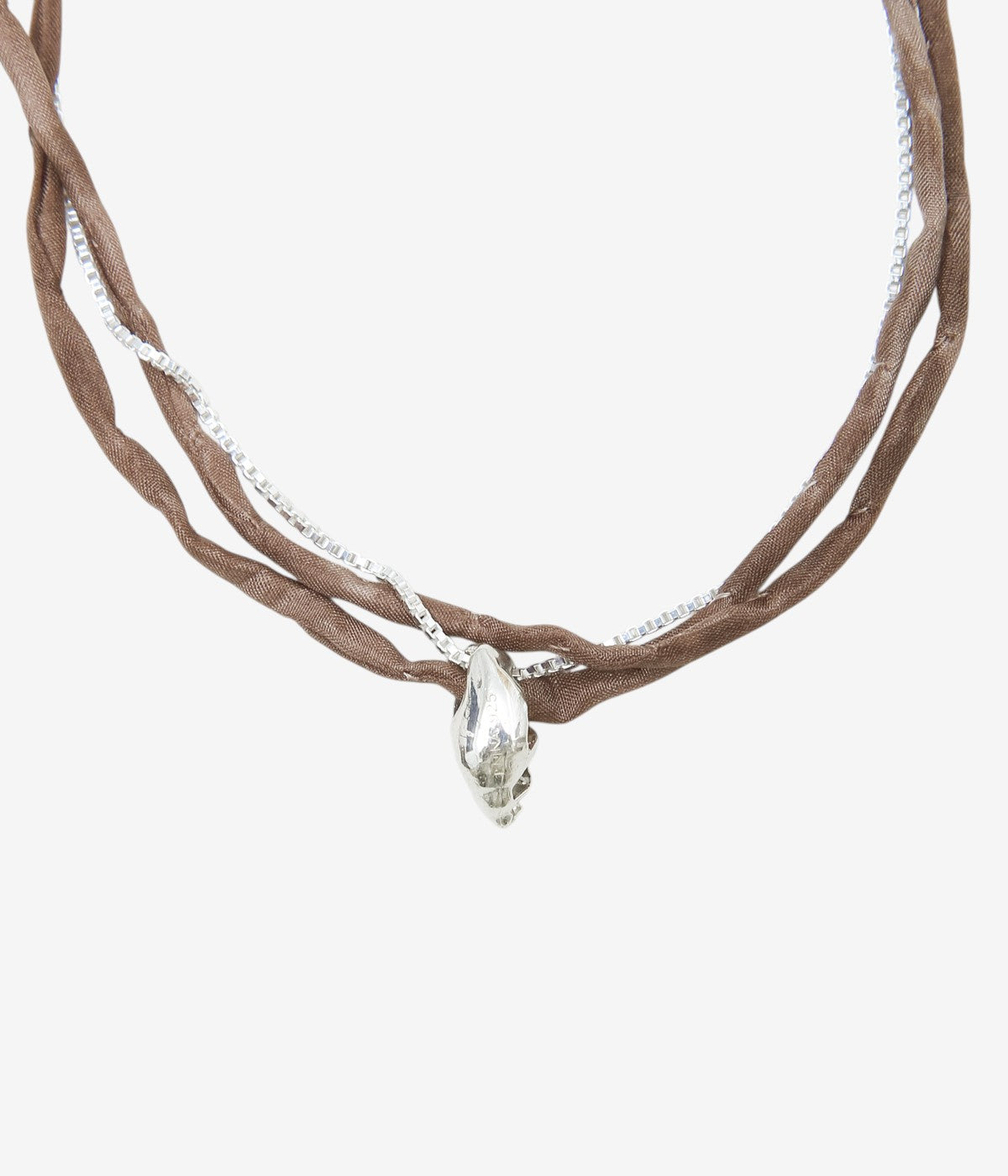 P.NINA ''VENUS PEARL NECKLACE'' (BROWN)