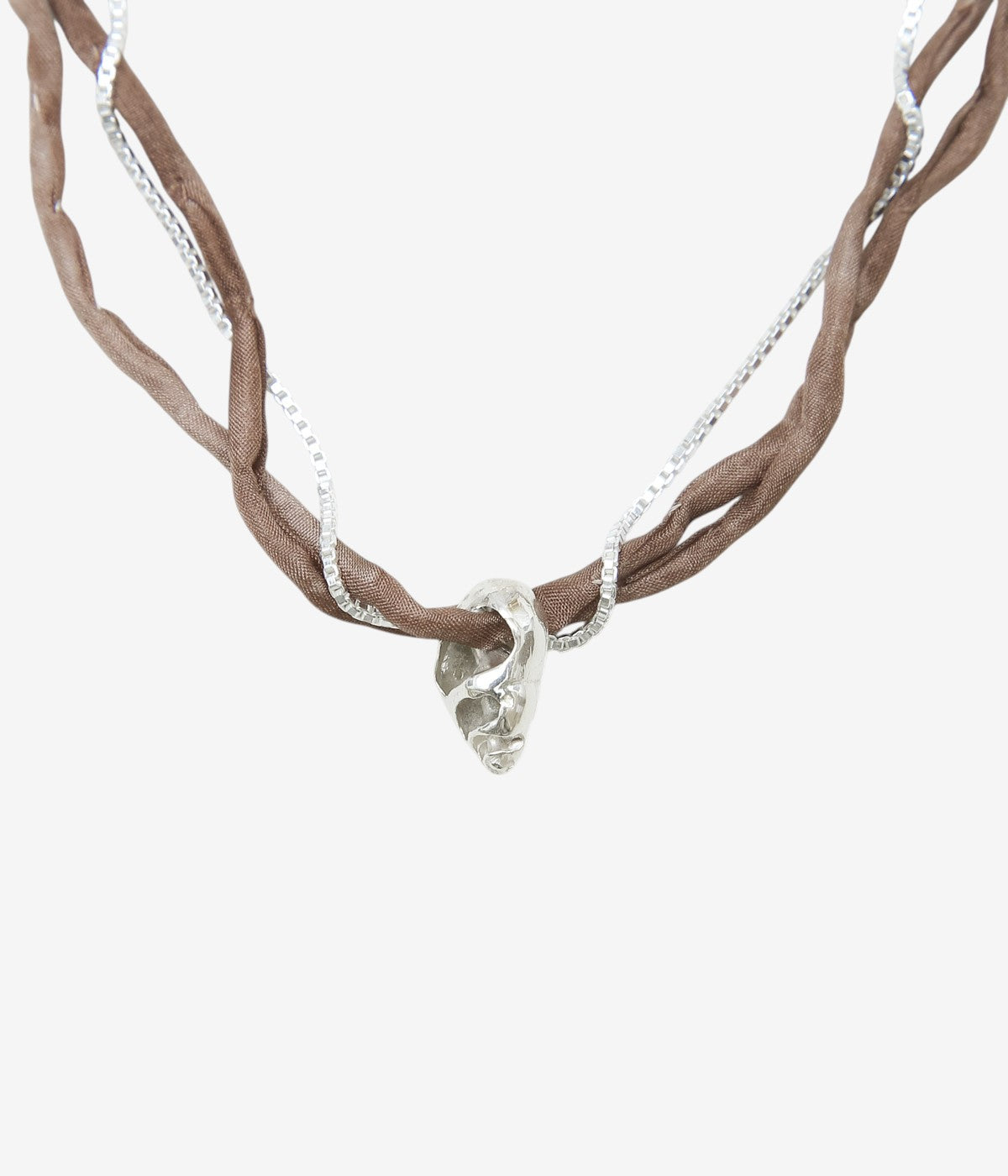 P.NINA ''VENUS PEARL NECKLACE'' (BROWN)