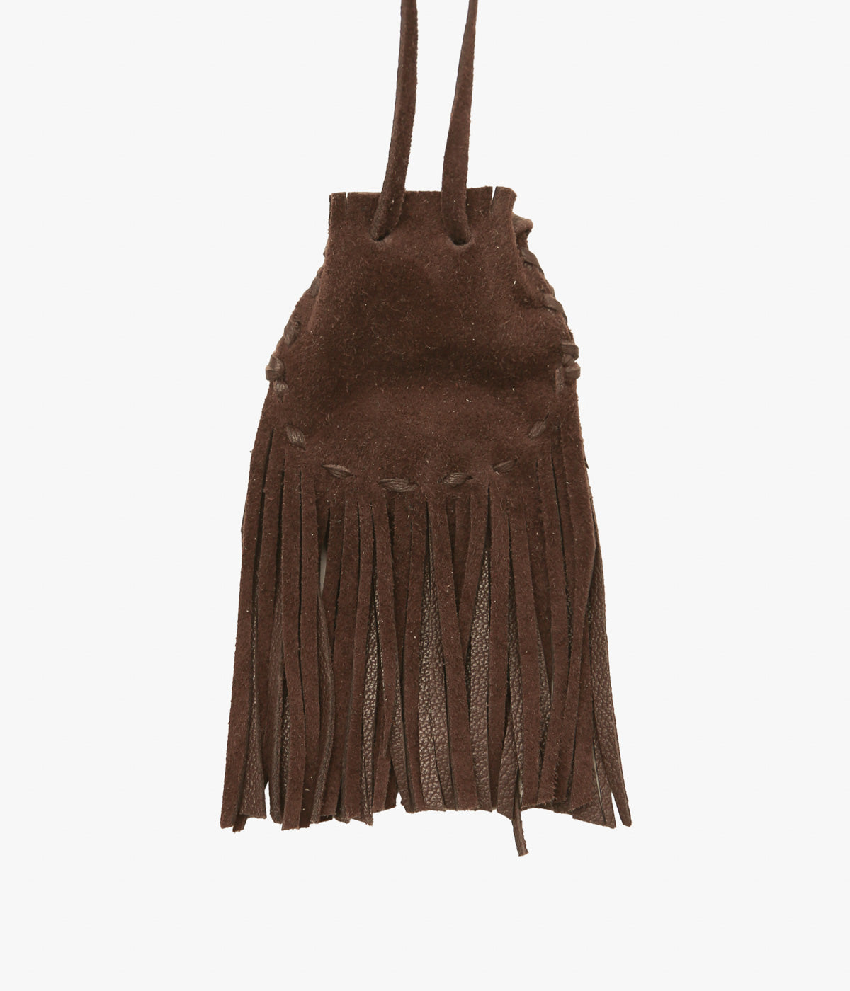 PAM DIETRICH ''AMULET POUCH DEERSKIN'' (CHOCOLATE SUEDE)