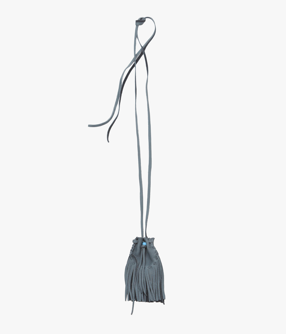 PAM DIETRICH ''AMULET POUCH DEERSKIN'' (GRAY)