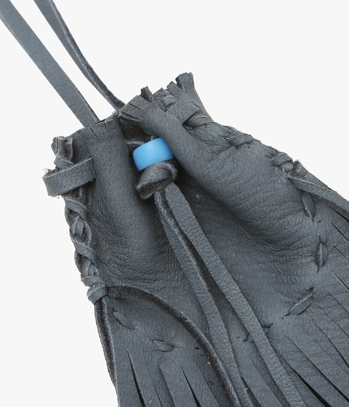 PAM DIETRICH ''AMULET POUCH DEERSKIN'' (GRAY)