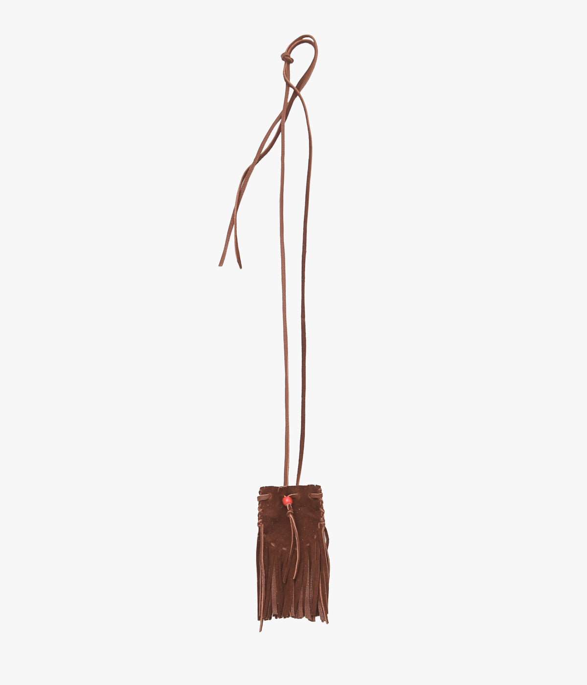 PAM DIETRICH "AMULET POUCH DEERSKIN" (TOBACCO SUEDE)