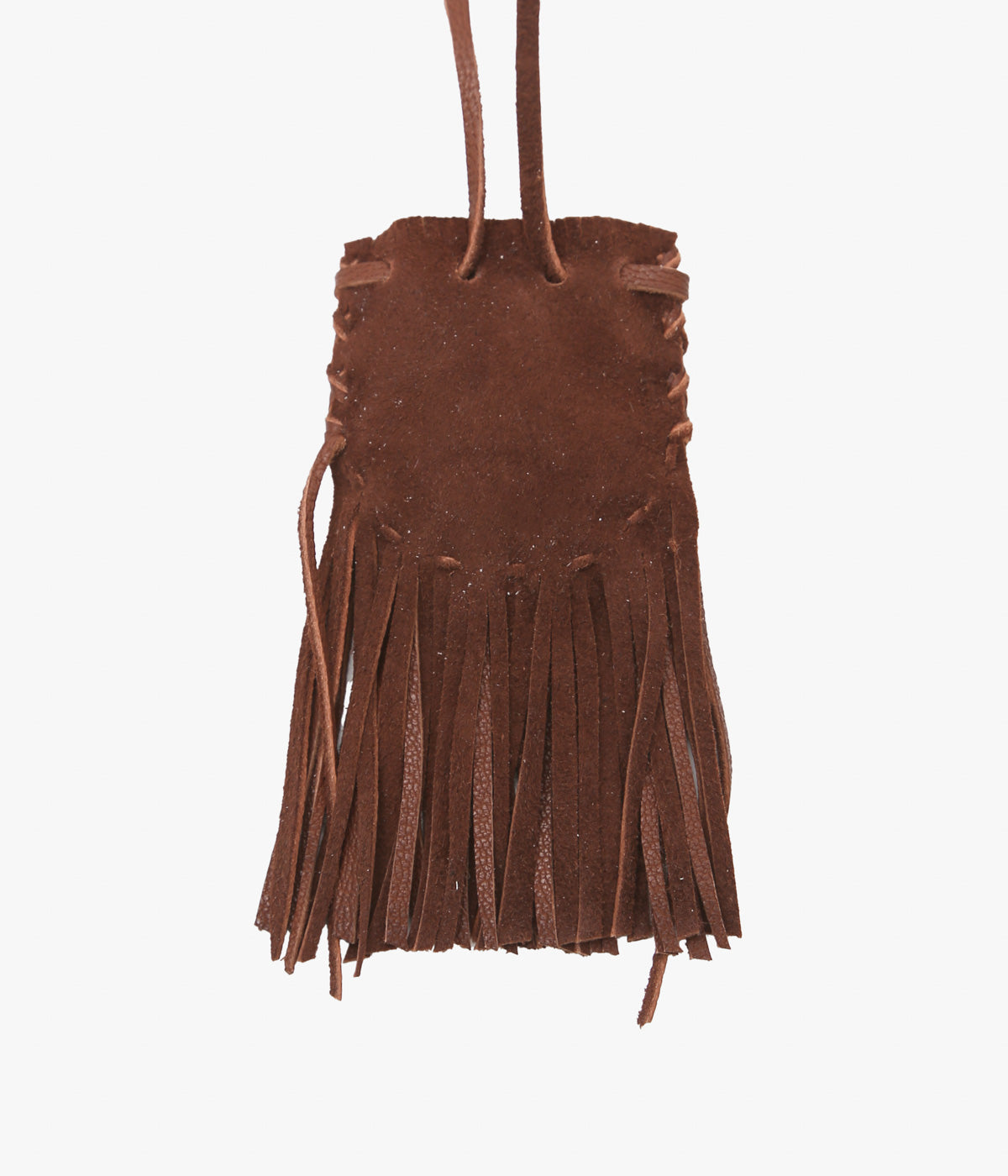 PAM DIETRICH "AMULET POUCH DEERSKIN" (TOBACCO SUEDE)
