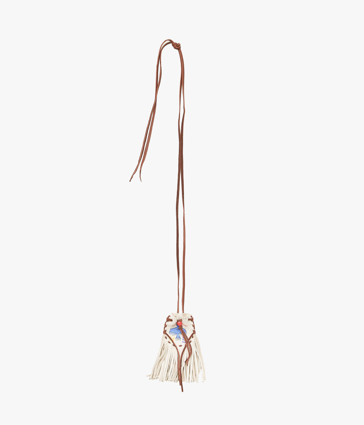 PAM DIETRICH ''AMULET POUCH THUNDERBIRD PAINT'' (CREAM)