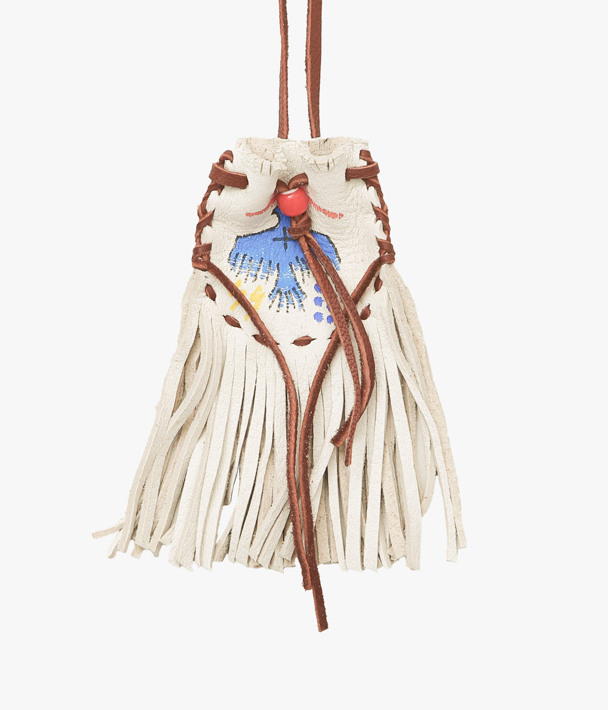 PAM DIETRICH ''AMULET POUCH THUNDERBIRD PAINT'' (CREAM)