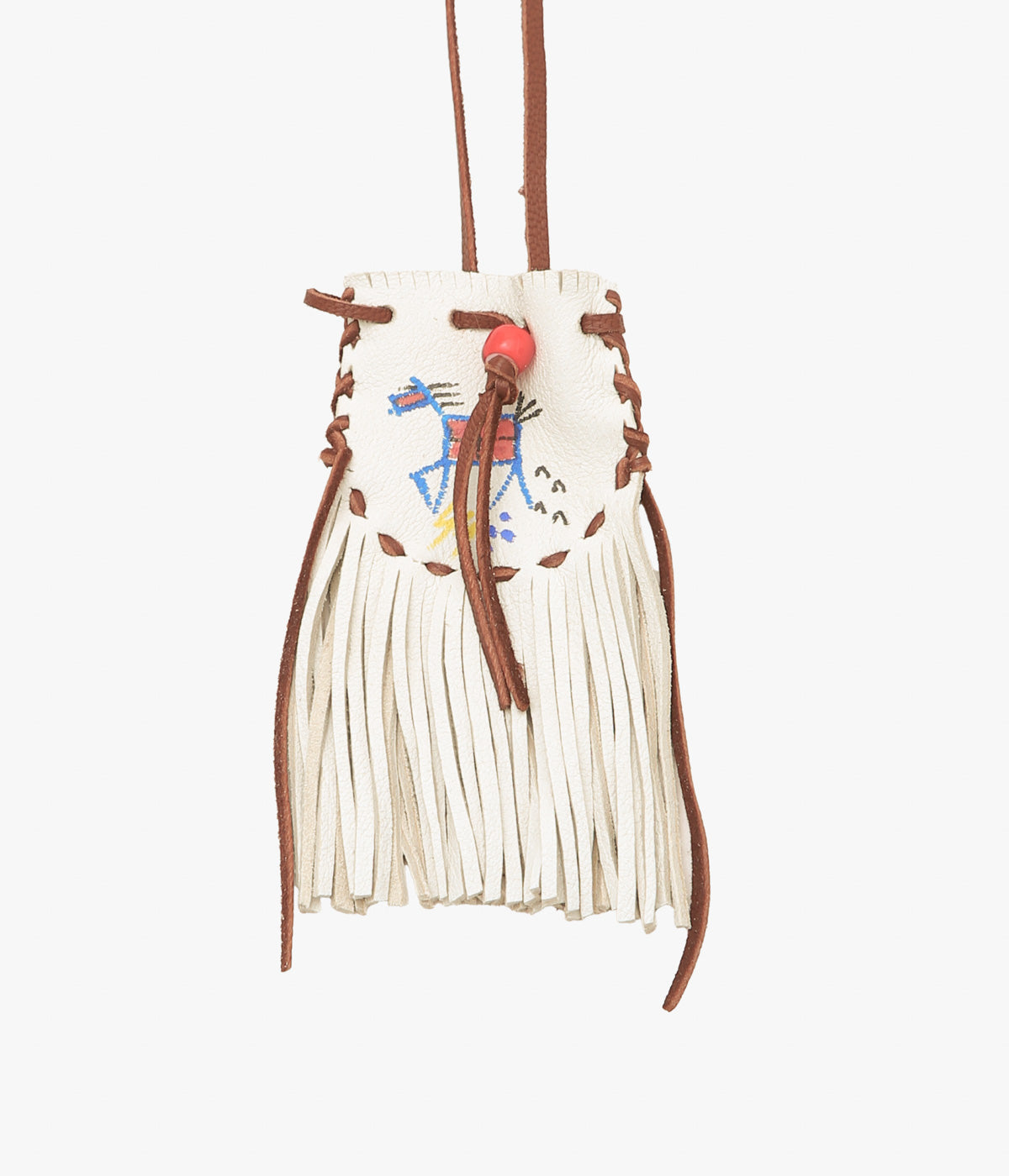 PAM DIETRICH ''AMULET POUCH THUNDERHORSE PAINT'' (CREAM)