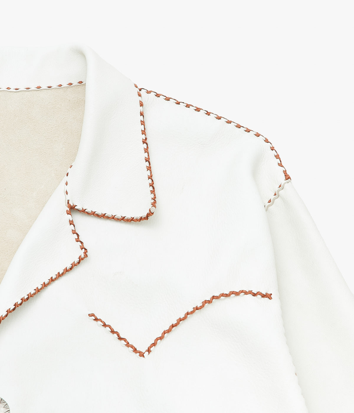 PAM DIETRICH ''DEERSKIN MY JACKET'' (CREAM | TOBACCO GRAIN)