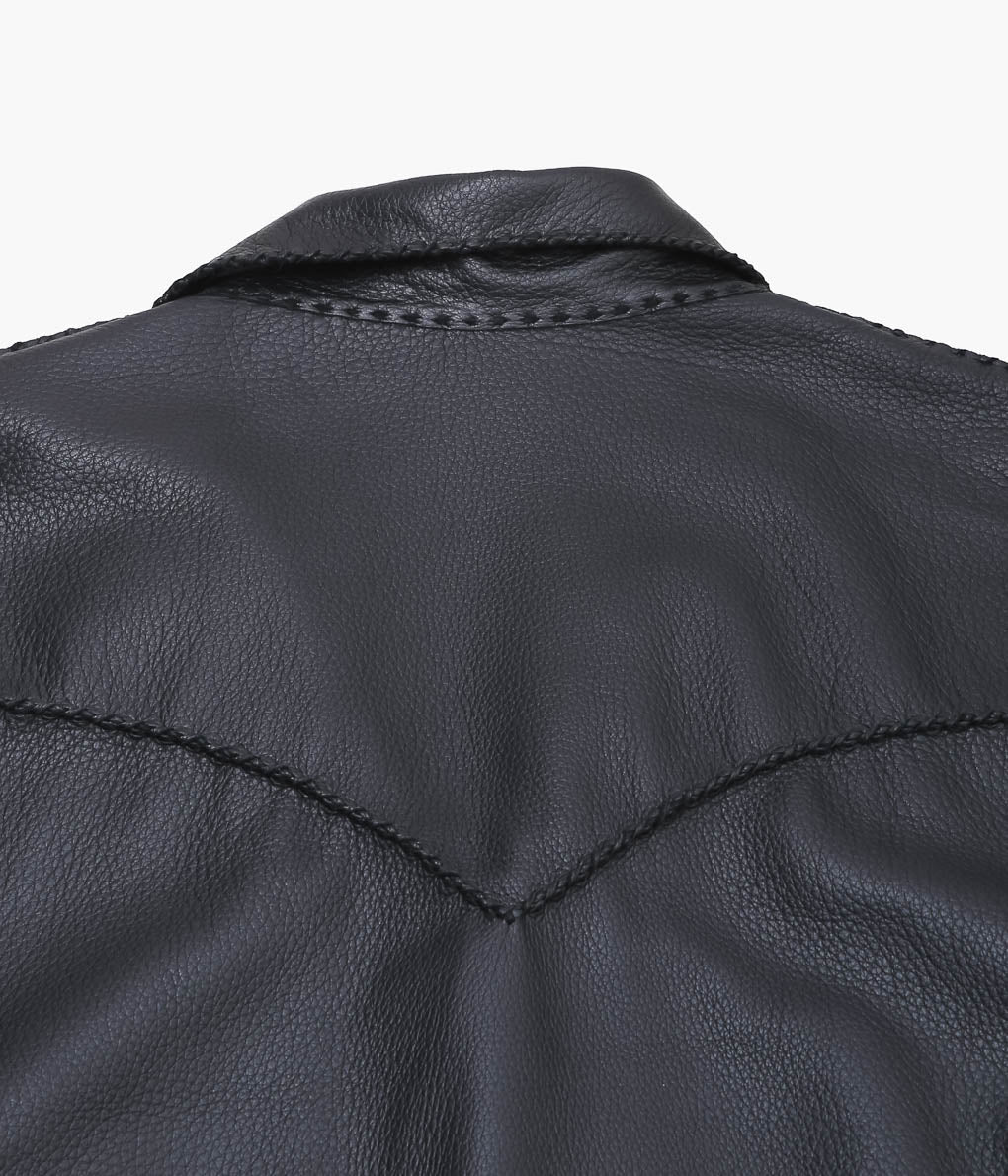 PAM DIETRICH Deerskin My Jacket レザージャケット PAM DIETRICH ''DEERSKIN MY JACKET'' (NZ BALACK) – THE STORE