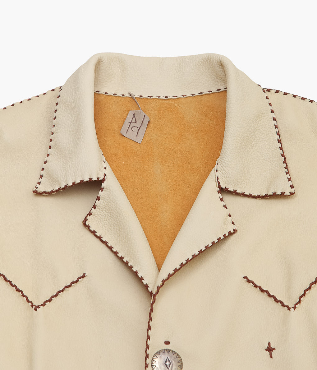 PAM DIETRICH ''DEERSKIN MY JACKET'' (PALOMINO GRAIN / TOBACCOLACE