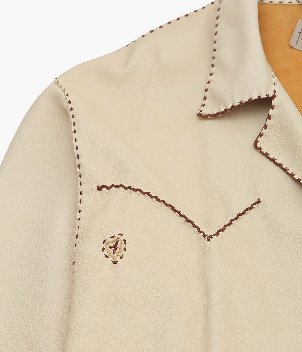 PAM DIETRICH ''DEERSKIN MY JACKET'' (PALOMINO GRAIN / TOBACCOLACE)