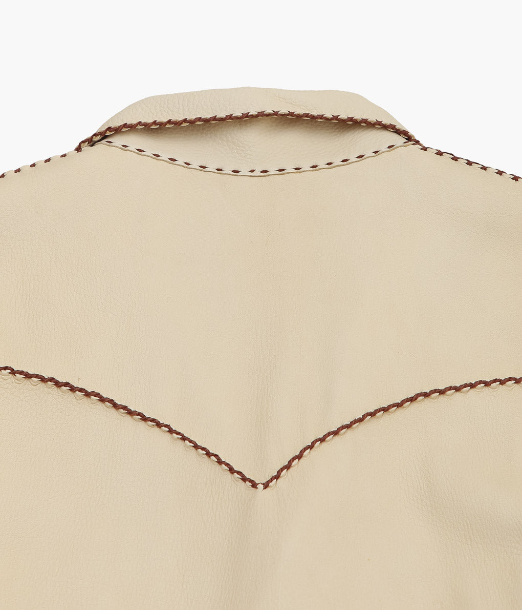 PAM DIETRICH ''DEERSKIN MY JACKET'' (PALOMINO GRAIN / TOBACCOLACE)