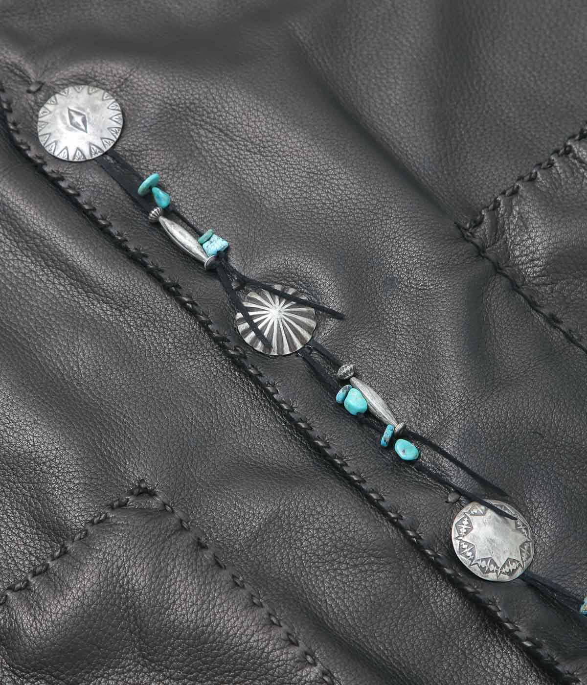 PAM DIETRICH "DEERSKIN VEST" (BLACK)
