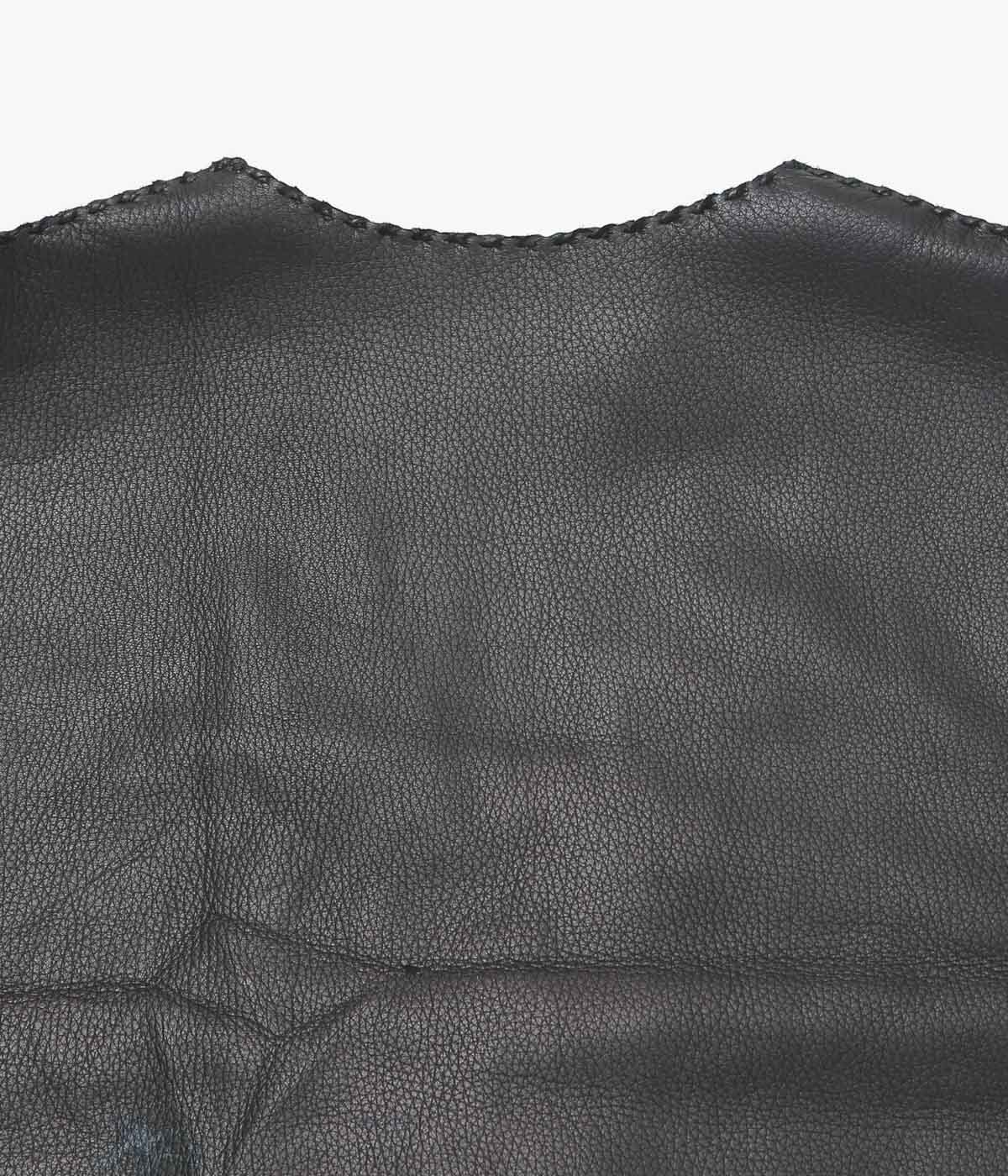 PAM DIETRICH "DEERSKIN VEST" (BLACK)