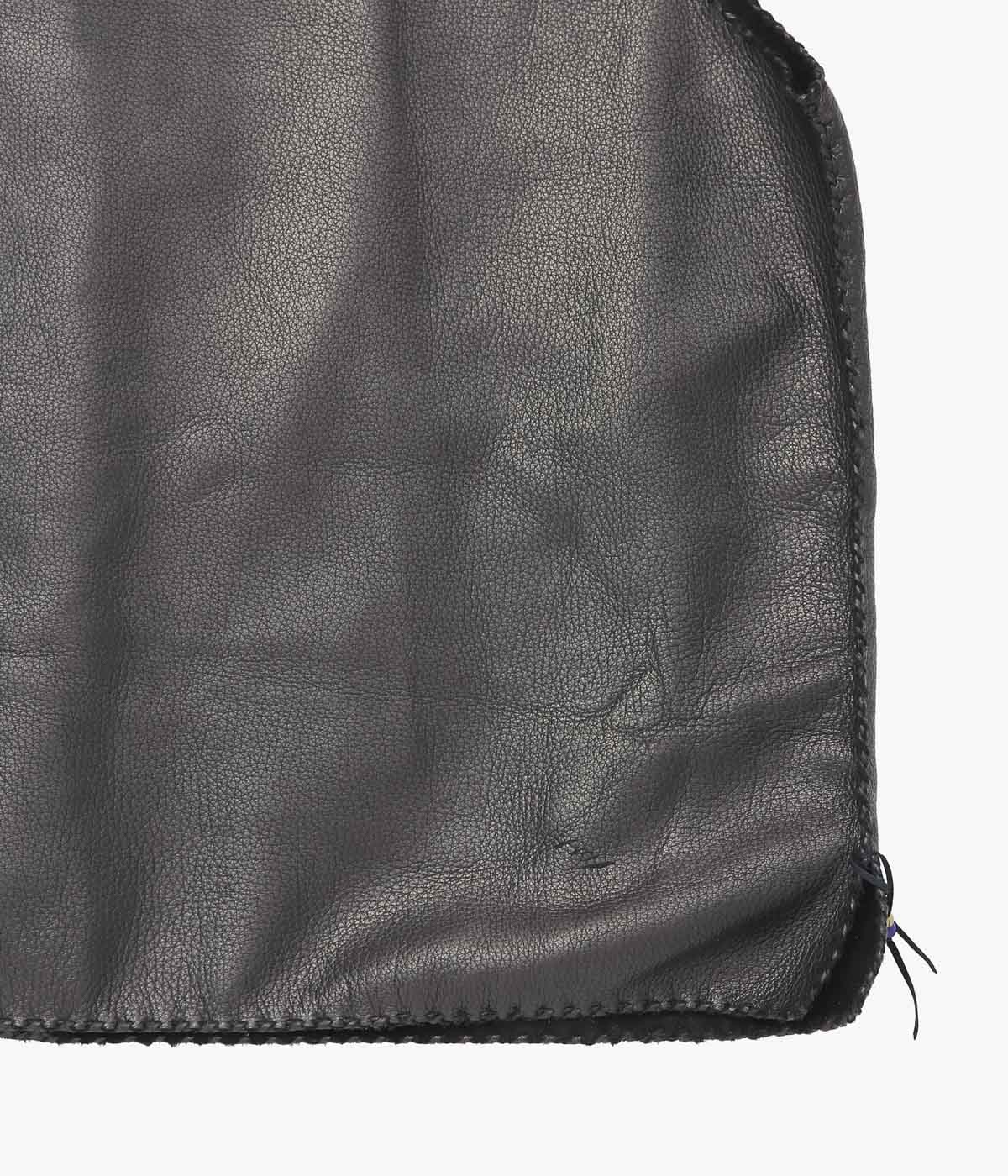 PAM DIETRICH ''DEERSKIN VEST'' (BLACK)