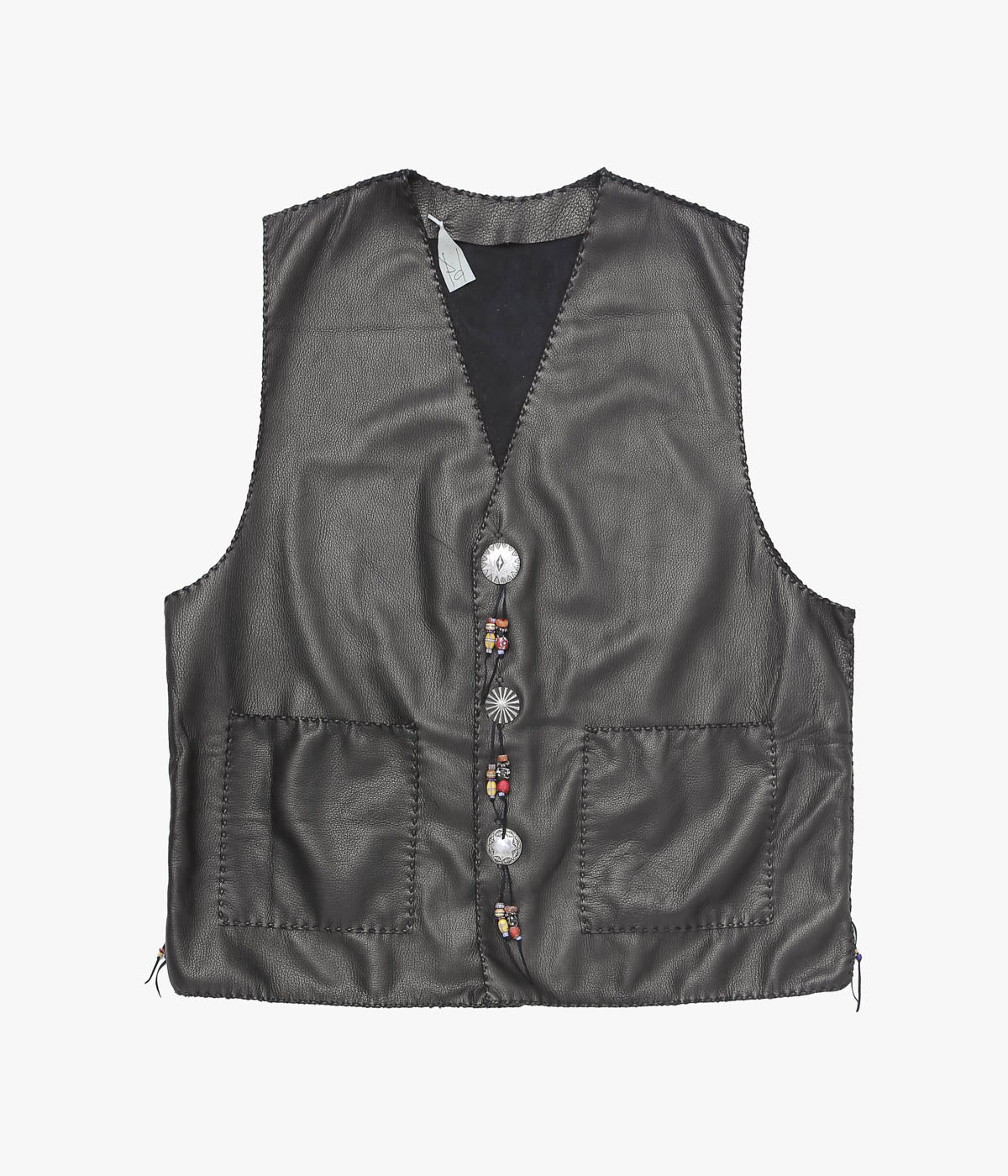 PAM DIETRICH ''DEERSKIN VEST'' (BLACK)