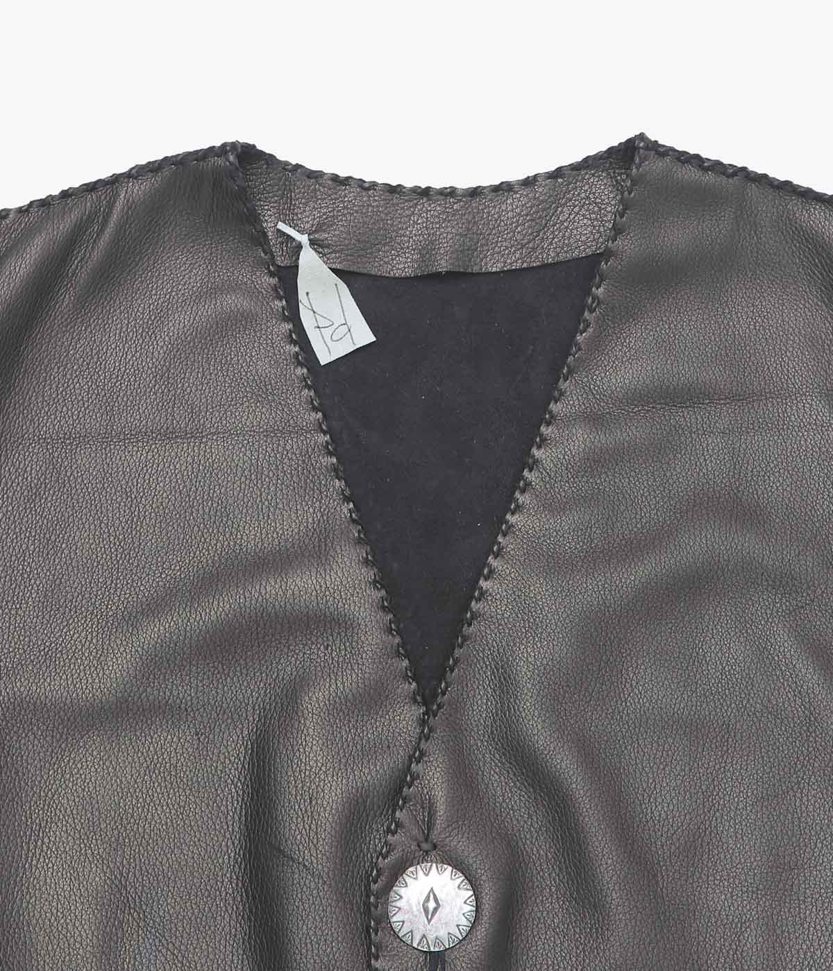 PAM DIETRICH ''DEERSKIN VEST'' (BLACK)