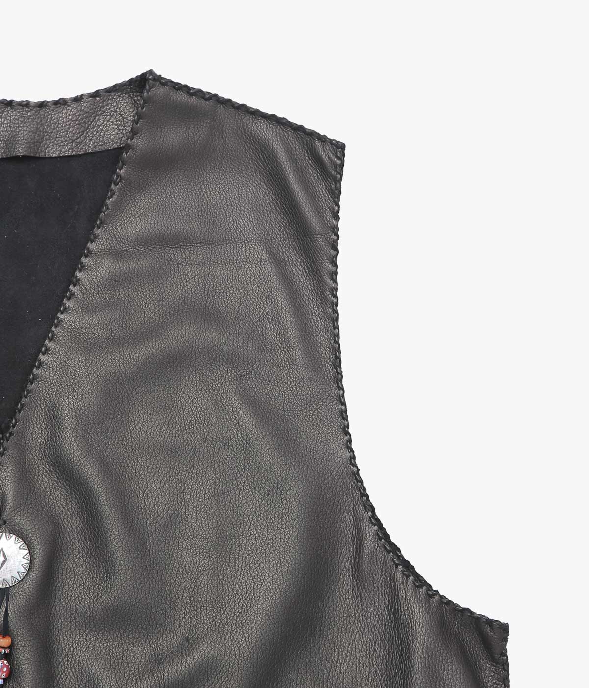 PAM DIETRICH ''DEERSKIN VEST'' (BLACK)