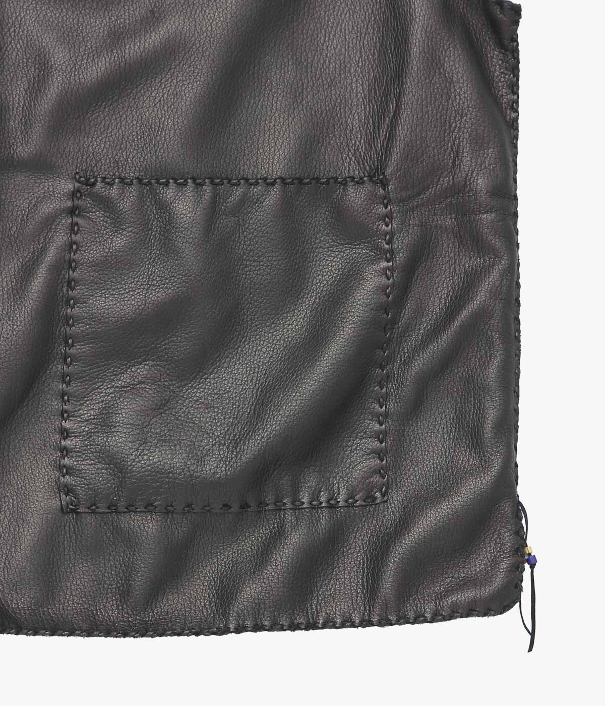 PAM DIETRICH ''DEERSKIN VEST'' (BLACK)