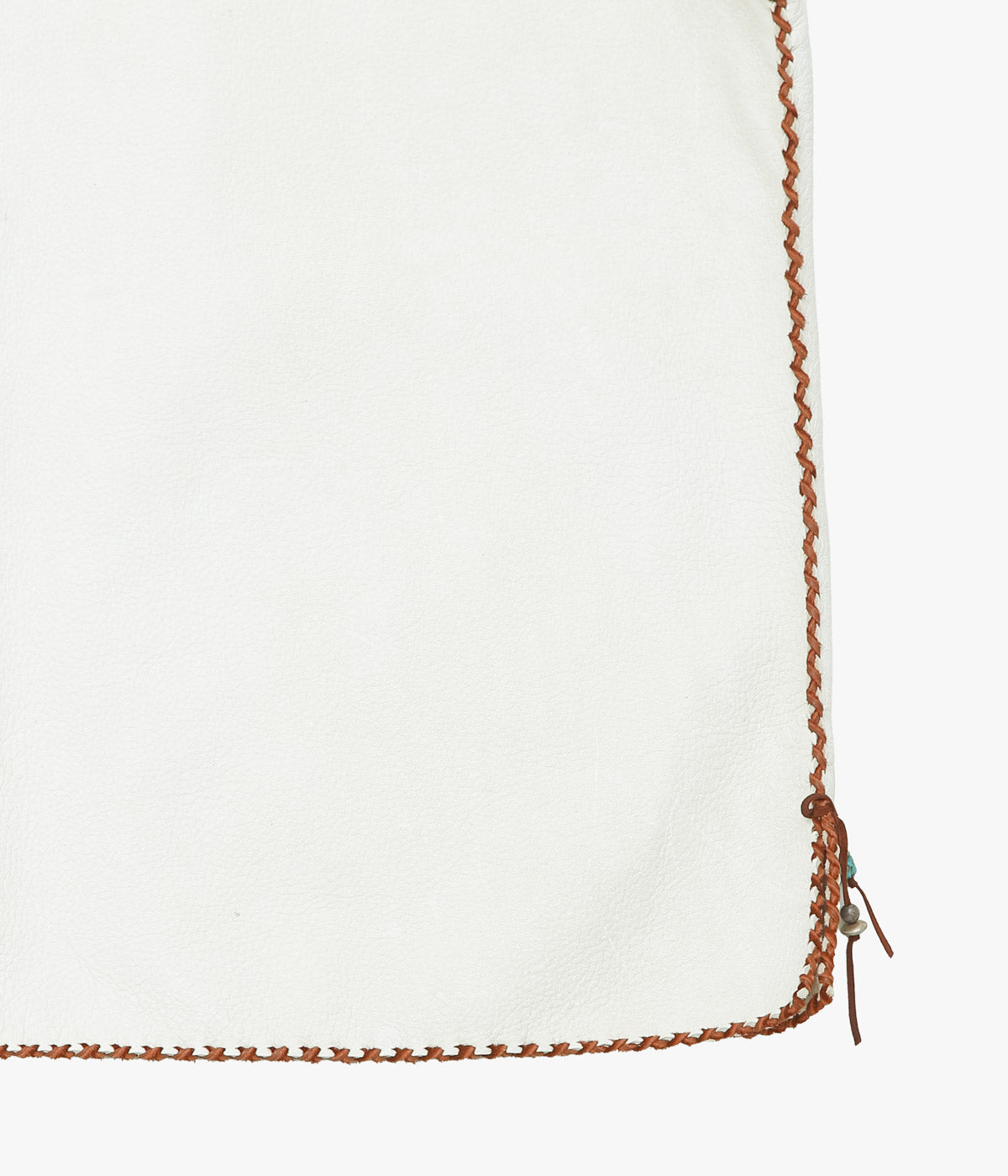 PAM DIETRICH ''DEERSKIN VEST'' (CREAM｜TOBACCO  GRAIN)