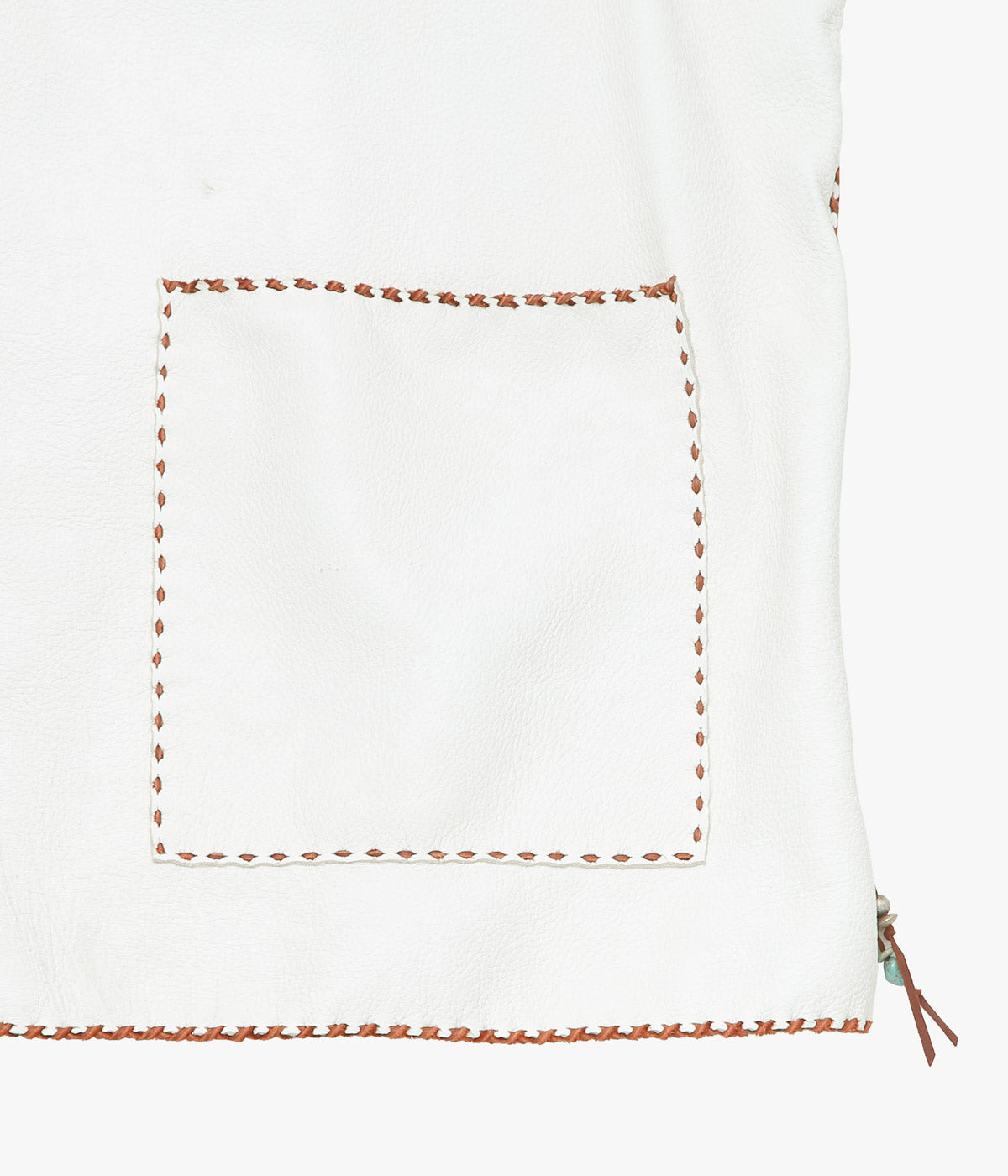 PAM DIETRICH ''DEERSKIN VEST'' (CREAM｜TOBACCO  GRAIN)