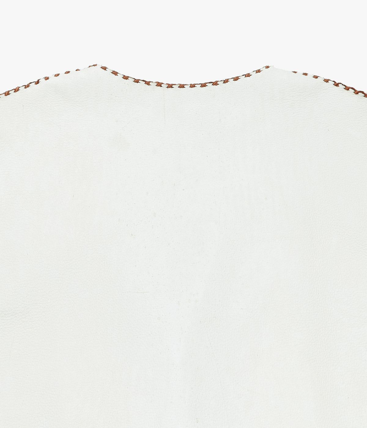 PAM DIETRICH ''DEERSKIN VEST'' (CREAM｜TOBACCO  GRAIN)