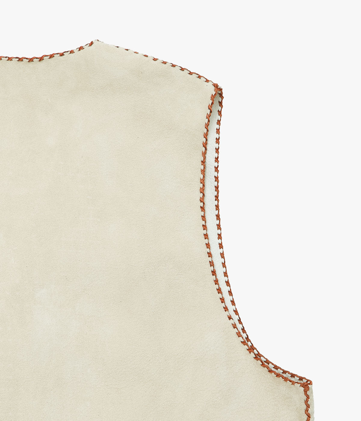 PAM DIETRICH 'DEERSKIN VEST' (CREAM｜TOBACCO SUEDE)