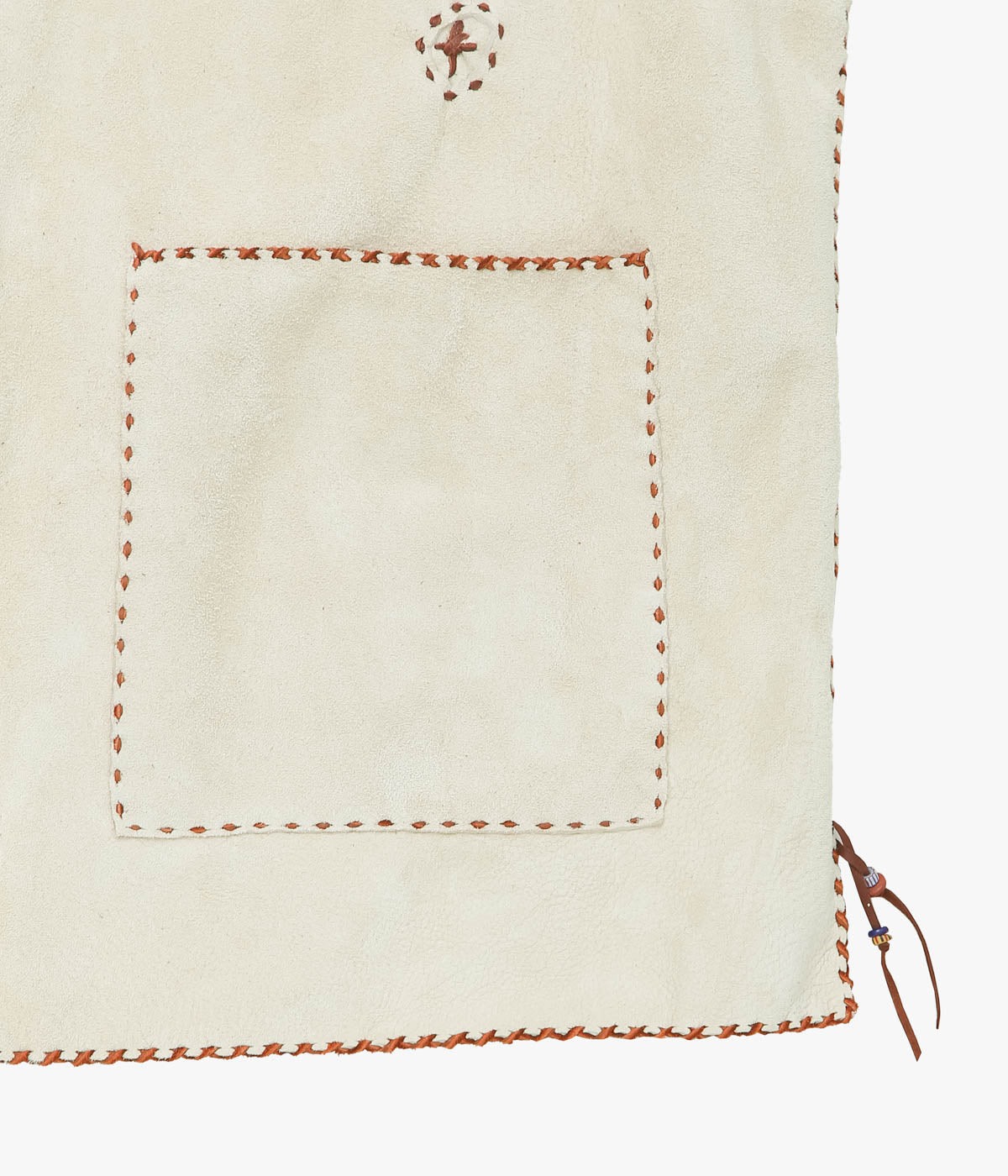 PAM DIETRICH 'DEERSKIN VEST' (CREAM｜TOBACCO SUEDE)