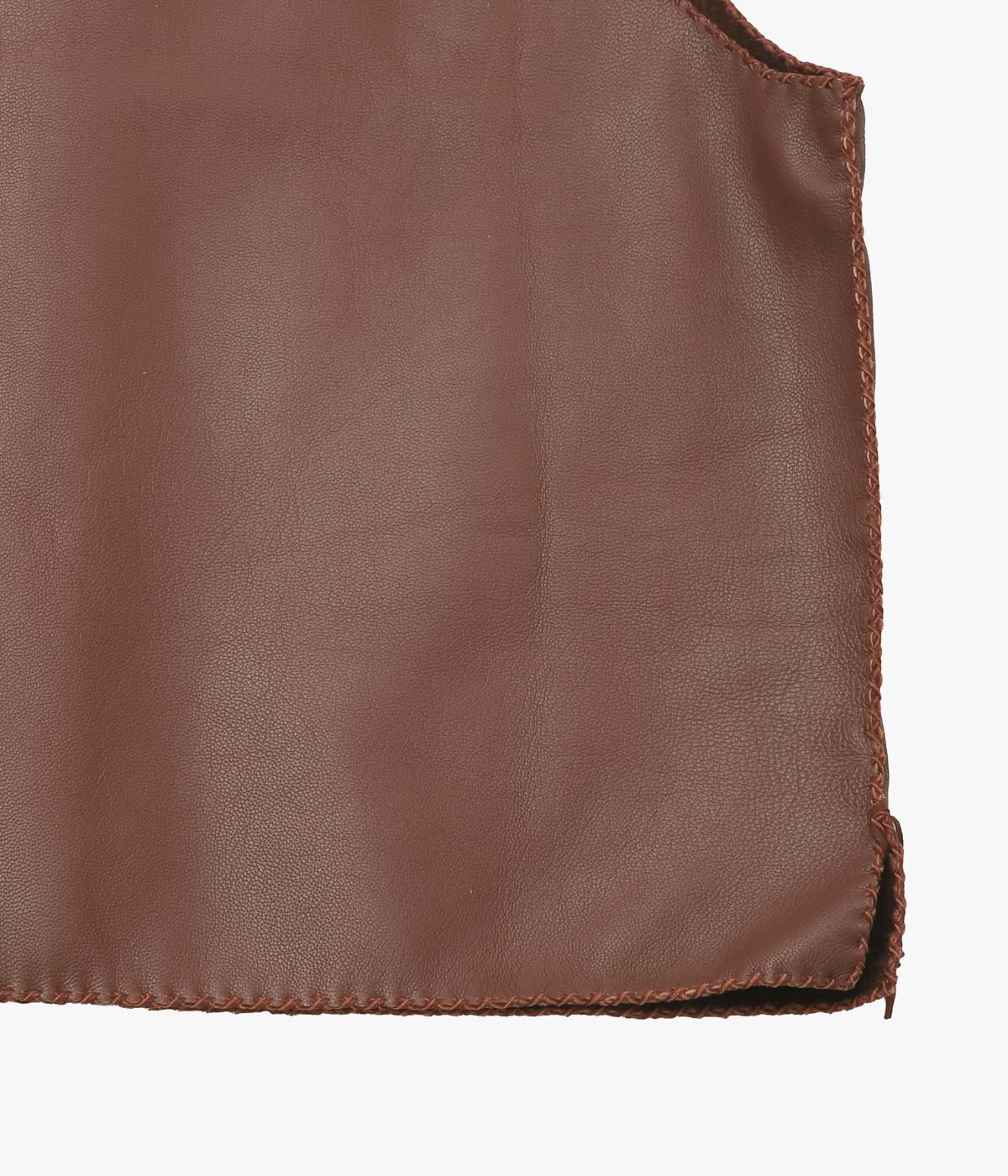 PAM DIETRICH ''DEERSKIN VEST'' (TOBACO GRAIN)