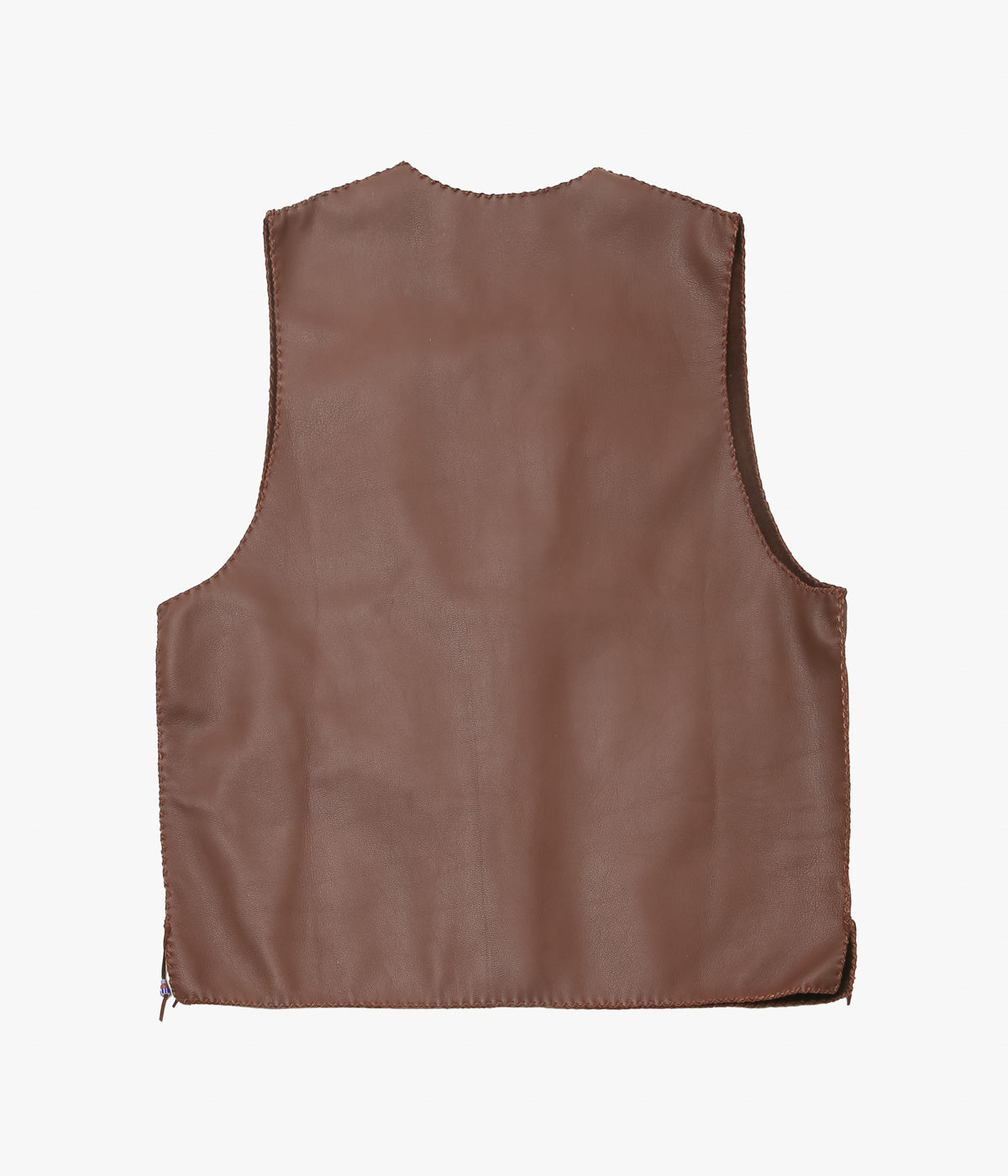 PAM DIETRICH ''DEERSKIN VEST'' (TOBACO GRAIN)