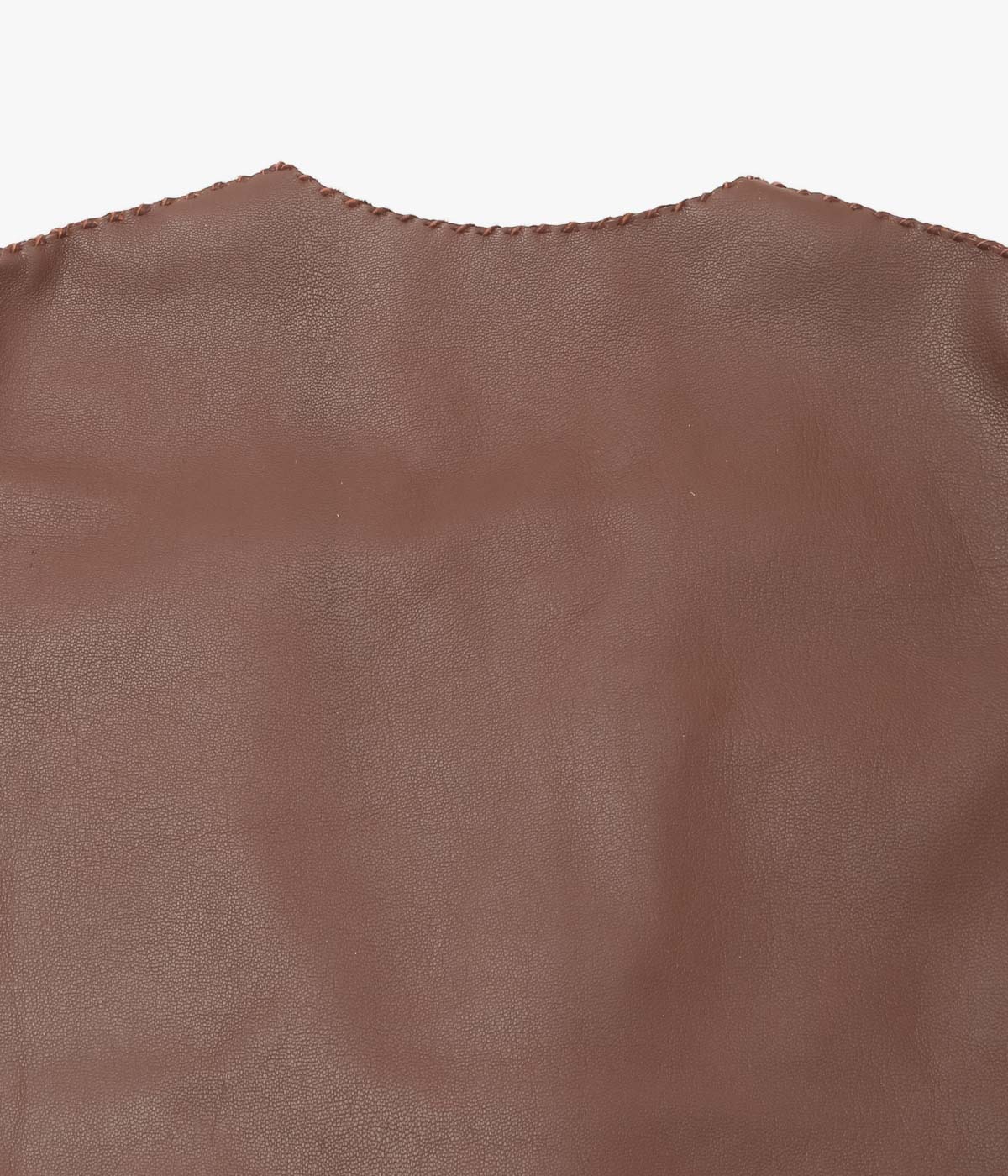 PAM DIETRICH ''DEERSKIN VEST'' (TOBACO GRAIN)
