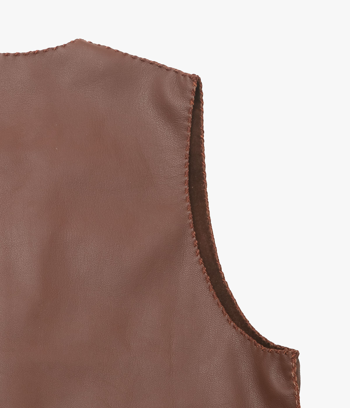 PAM DIETRICH ''DEERSKIN VEST'' (TOBACO GRAIN)