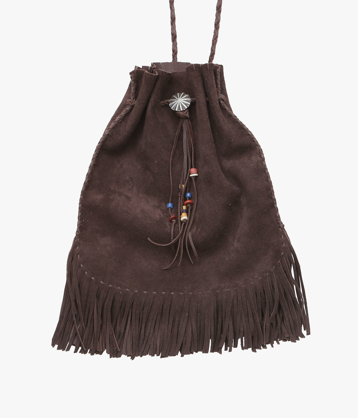 PAM DIETRICH 'DRAWSTRING BAG' (CHOCOLATE SUEDE)