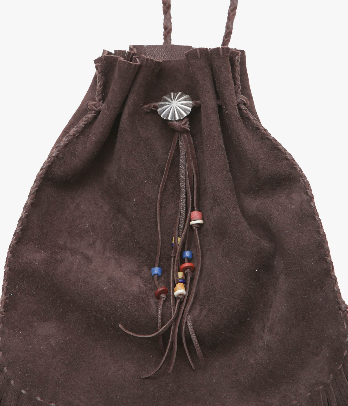 PAM DIETRICH 'DRAWSTRING BAG' (CHOCOLATE SUEDE)