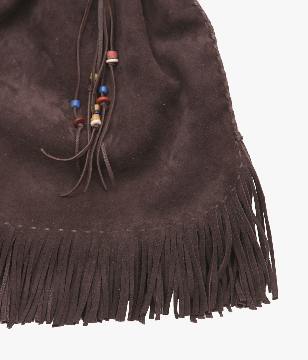 PAM DIETRICH 'DRAWSTRING BAG' (CHOCOLATE SUEDE)