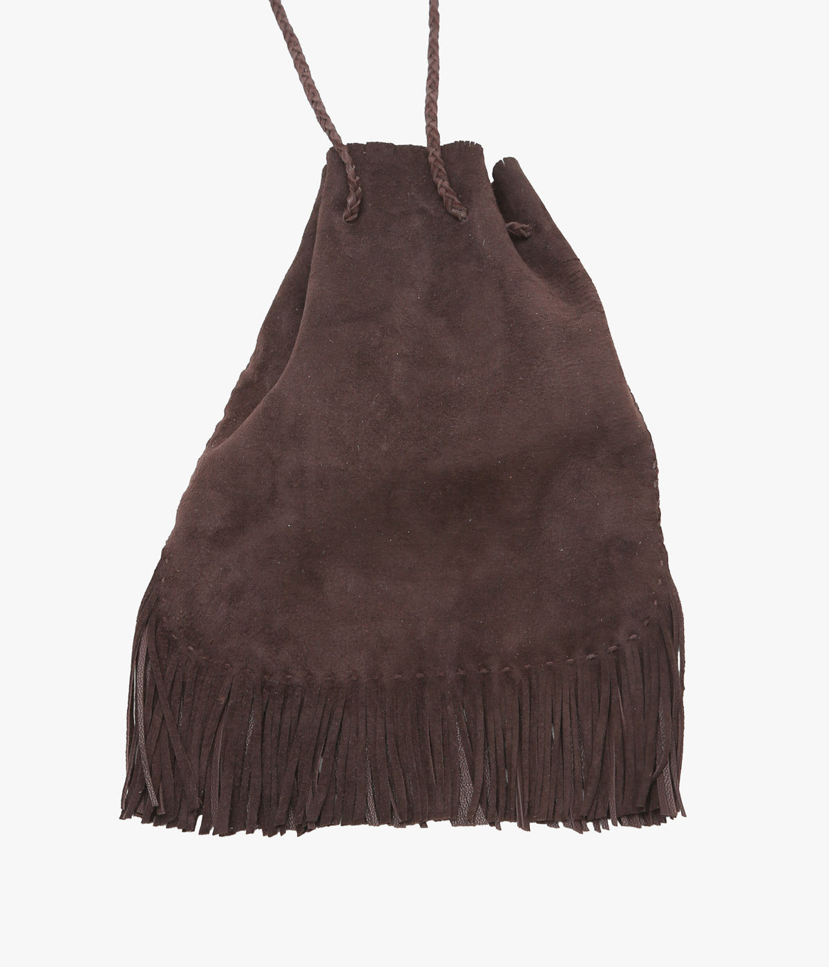 PAM DIETRICH 'DRAWSTRING BAG' (CHOCOLATE SUEDE)