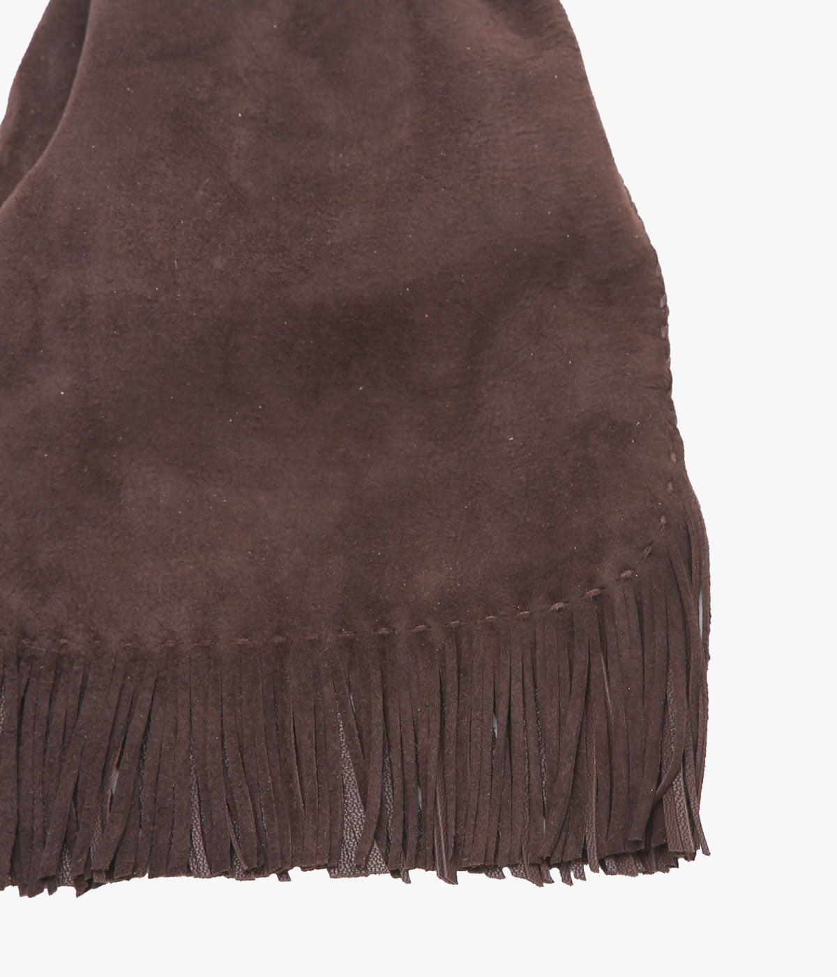 PAM DIETRICH 'DRAWSTRING BAG' (CHOCOLATE SUEDE)