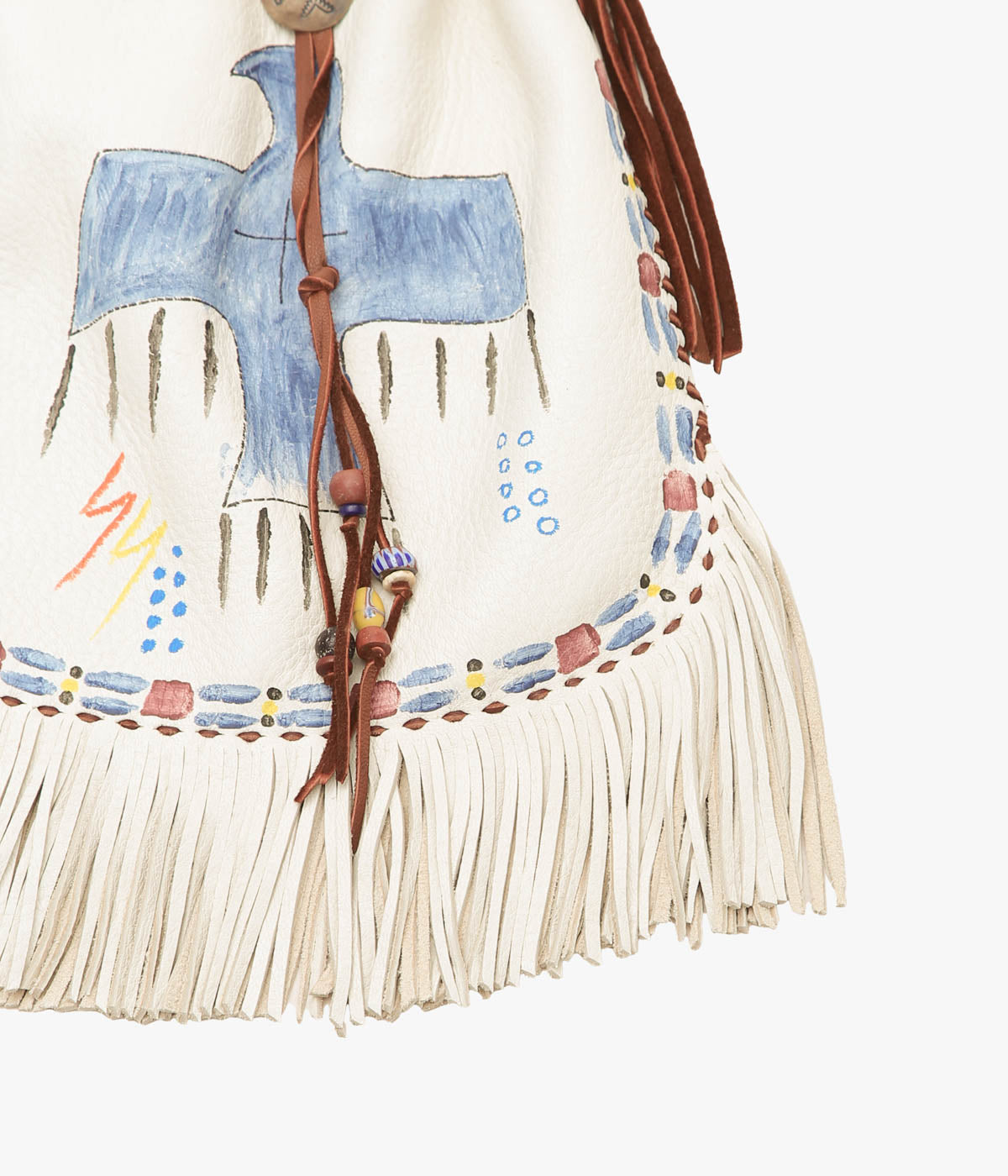 PAM DIETRICH ''DRAWSTRING BAG THUNDERBIRD PAINT'' (CREAM)